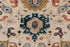 8x10 Beige Red Soft Shiny look Persian Style  Designer Oushak Turkish Design Hand Knotted Hand Spun Wool Rug #SE-138